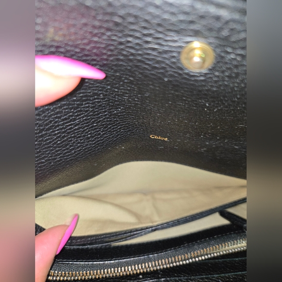 💯 Authentic Chloe' Paddington Leather Wallet with Lock and Key - Picture 4 of 16